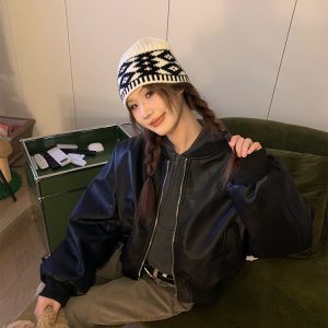 Unisex Loose Casual Cotton Pilot Jacket - Trendy Short Outerwear for Autumn & Winter High Street Style