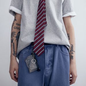 Unisex Loose Casual Wide-Leg Denim Jeans in Water-Washed Blue - Vintage 90s Style Trendy Fashion Pants