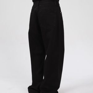 Unisex Straight-Leg Jeans - Loose-Fitting, Versatile Retro High Street Wide-Leg Pants for a Trendy 90s American Vibe