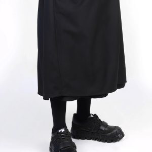 Unisex Thick-Soled Summer 2025 Leather Flats for Women - Stylish Slimming Black Shoes for a Cool, Sweet Look