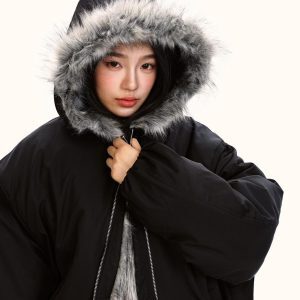 Unisex Winter Cotton Jacket - Trendy American Style, Warm and Comfortable Coat for Men and Women