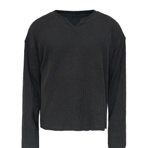 V-neck Jacquard Sweater in Snake Bone Print - Short Loose Fit, Daily Versatile Style for Effortless Y2K Fashion