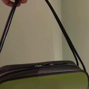 Versatile Color Block Splicing Handheld Shoulder Baguette Bag – Trendy 2025 Internet Celebrity Fashion for Stylish Girls