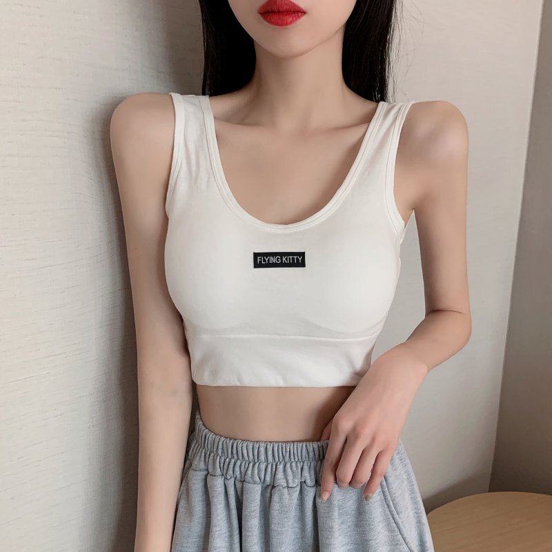 Versatile Jazz Dance Camisole Top with Chest Pad, Stylish Back Lingerie for Women, Perfect Inner Wear for Dance and Activewear