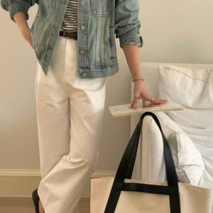 Versatile Large Capacity Canvas Tote Bag for Women - Fashionable Commuter Handheld & Shoulder Bag - 2025 Niche Design