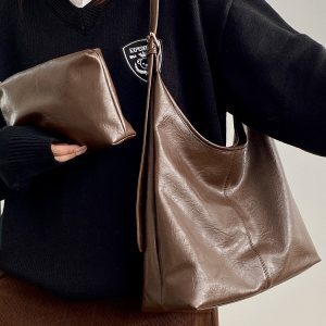 Versatile Large Capacity Tote Bag for Women - Stylish Shoulder & Crossbody Bag for Spring and Summer, Trendy Niche Design