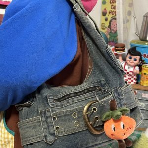 Versatile Retro Large-Capacity Denim Women's Shoulder Bag - Stylish Crossbody Commuter Tote for Students