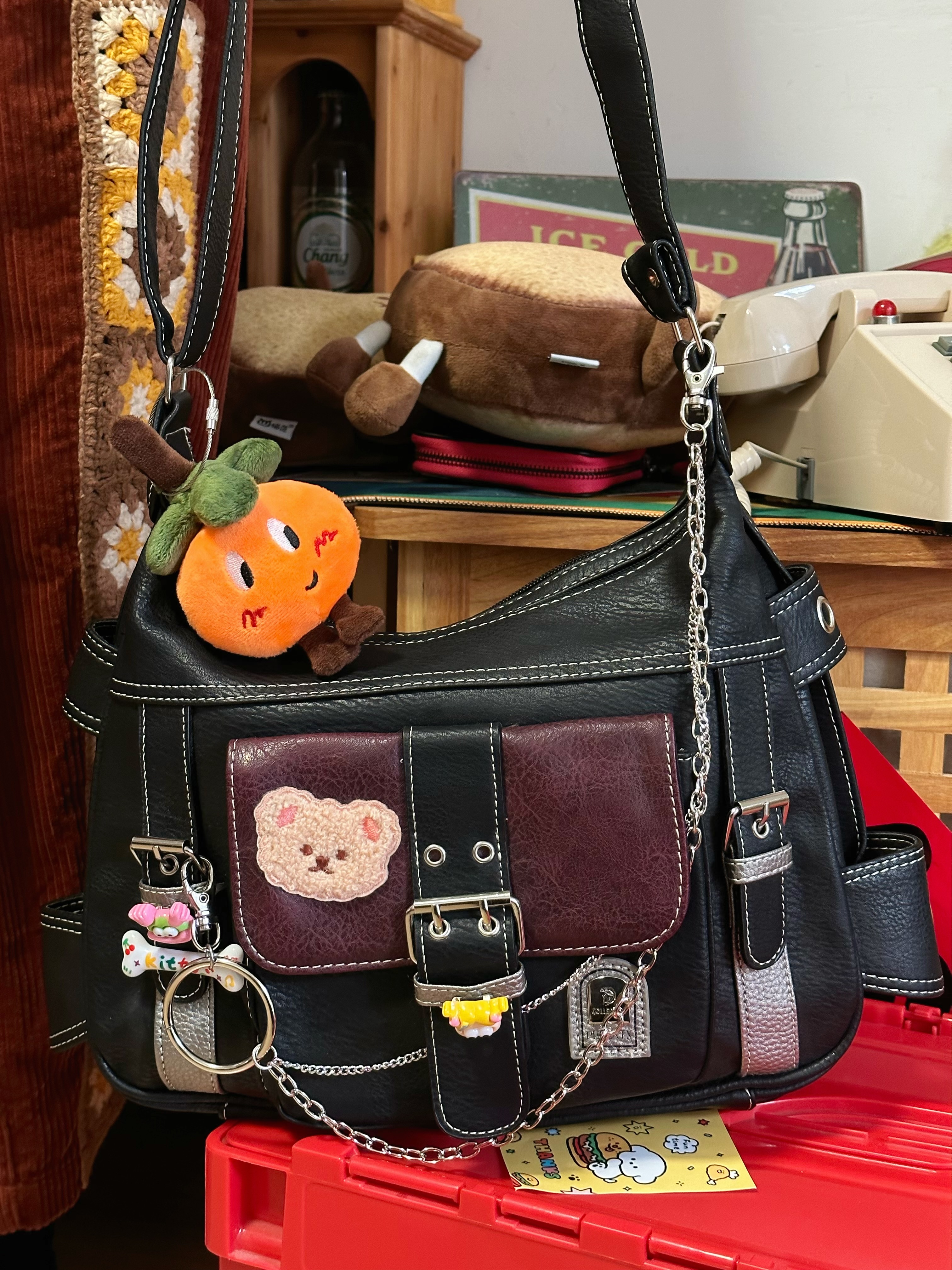 Versatile Retro PU Shoulder Crossbody Tote Bag for Women – Perfect for Students, Commuting, and Everyday Use