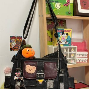 Versatile Retro PU Shoulder Crossbody Tote Bag for Women – Perfect for Students, Commuting, and Everyday Use