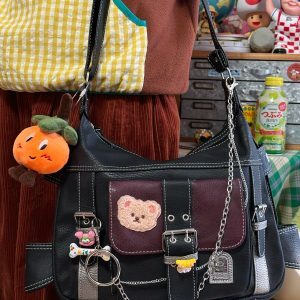 Versatile Retro PU Shoulder Crossbody Tote Bag for Women – Perfect for Students, Commuting, and Everyday Use