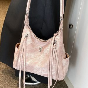 Versatile Women's Large Capacity Tote Bag, Crossbody Style for Summer 2024, Ideal for College Students and Commuting