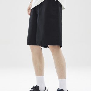 Vintage American Retro Summer Straight-Leg Five-Point Shorts for Men - Casual Versatile Niche Couples Style