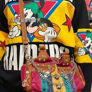 Vintage Casual Shoulder Crossbody Handbag for Women - Versatile Retro Tote Bag Perfect for Autumn and Winter Style