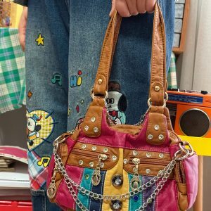 Vintage Casual Shoulder Crossbody Handbag for Women - Versatile Retro Tote Bag Perfect for Autumn and Winter Style