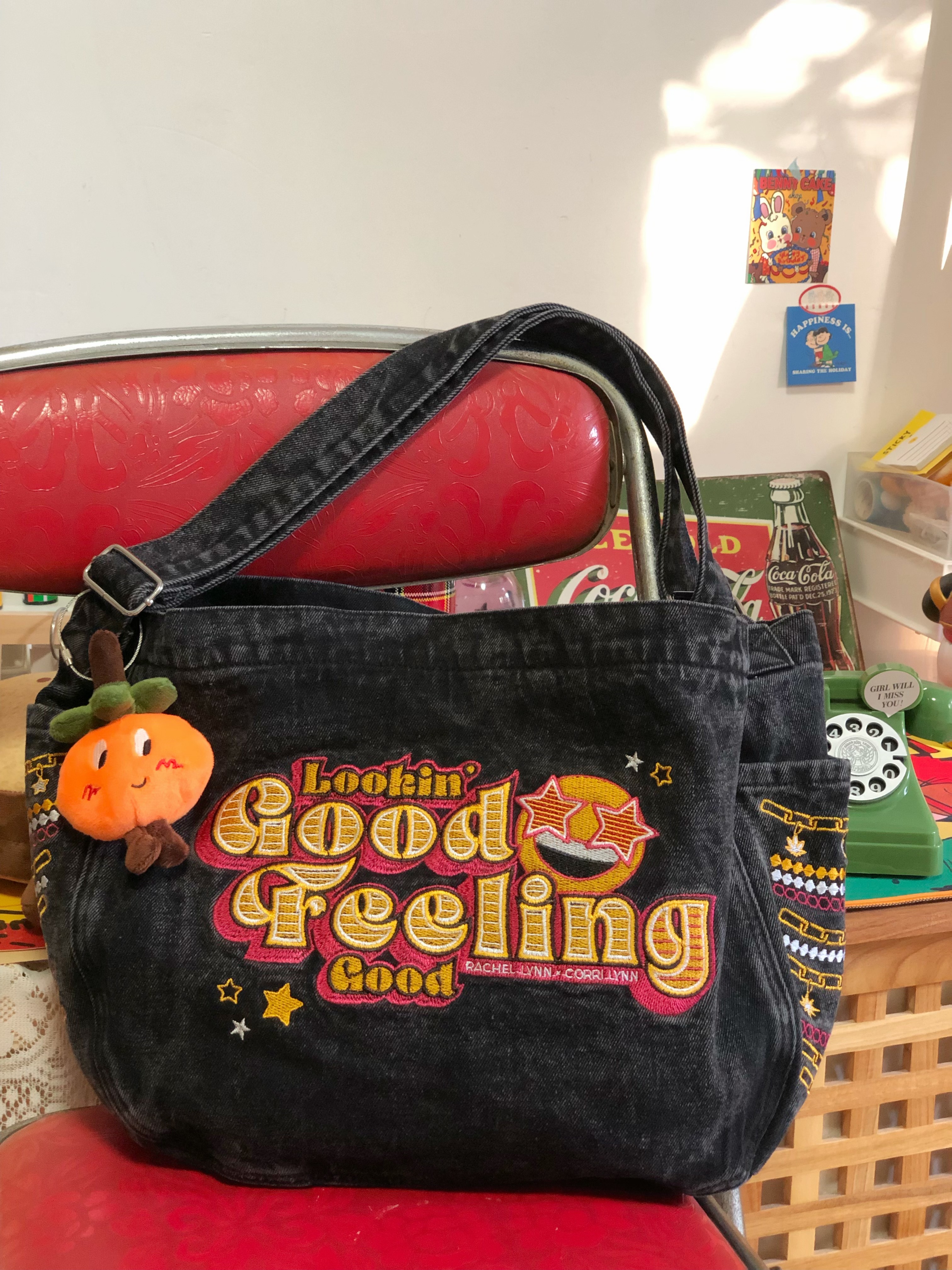 Vintage Denim Shoulder Crossbody Bag - Large Capacity Commuter Bag for Students, Versatile Spring and Summer Style