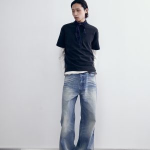 Vintage Double-Sided Liquid Nitrogen Loose T-Shirt - Unisex Boxy Fit American Streetwear 230G