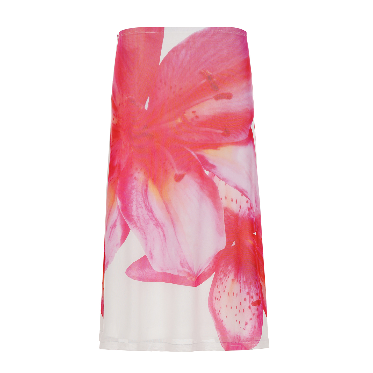 Vintage Floral Low-Waist Midi Skirt - Double-Layer Mesh Bodycon Style, South France Inspired, Y2K Fashion Statement Piece