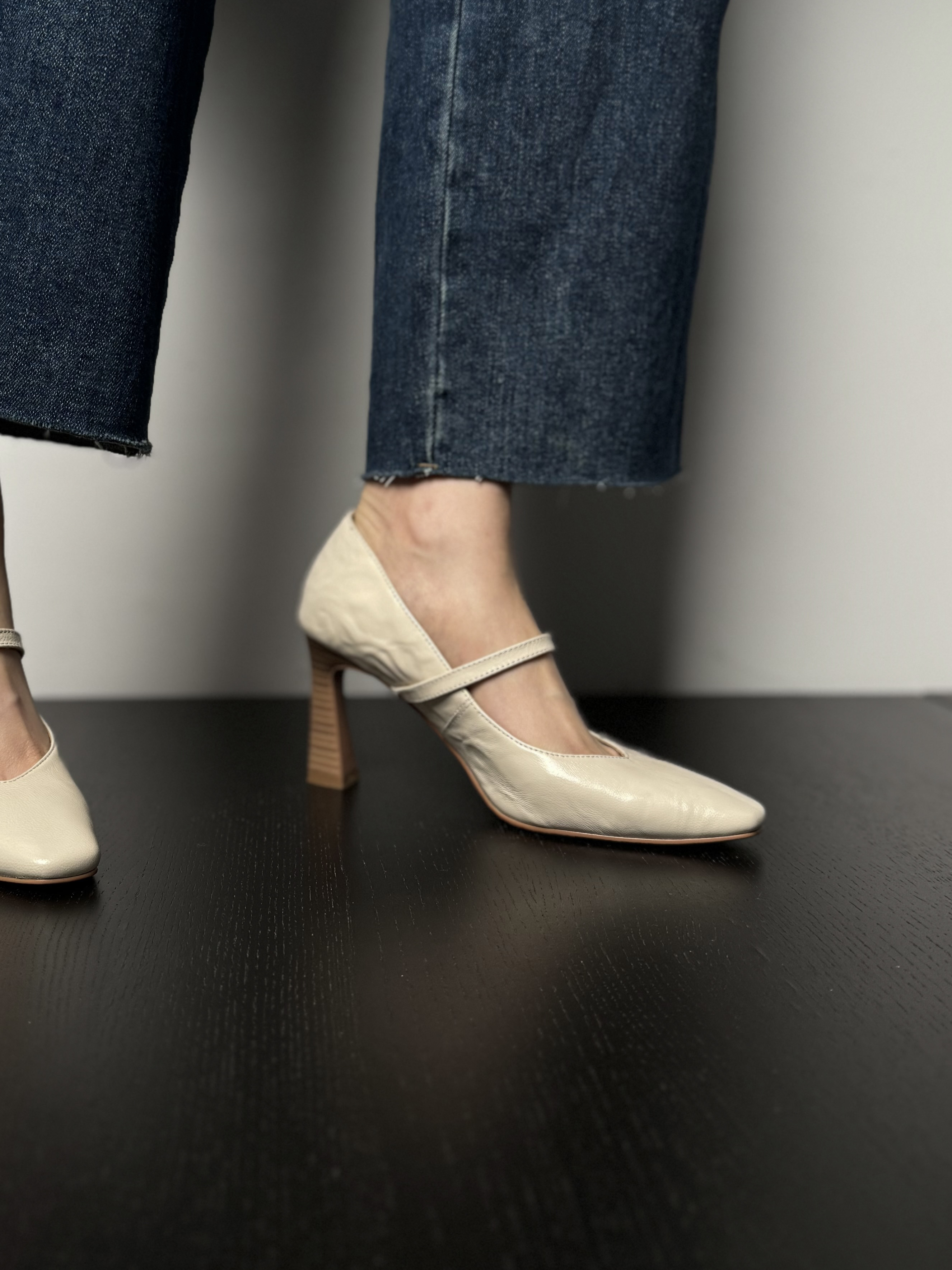 Vintage French High Heel Thin Strap Mary Jane Shoes - Elegant Flats for Spring 2024, Chic Retro Style