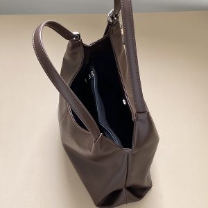 Vintage High-End Women's Tote Bag - Large Capacity Commuter Handheld Shoulder Bag for Professional Use