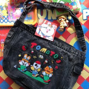 Vintage-Inspired Denim Shoulder Crossbody Bag - Large Capacity Retro Tote for Spring/Summer - Versatile Student Bag