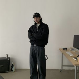 Vintage-Inspired Unisex Harrington Jacket - Windproof, Loose Fit, Cleanfit Coat for Classic American Style