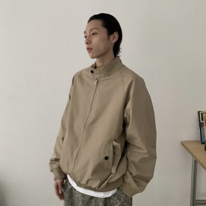 Vintage-Inspired Unisex Harrington Jacket - Windproof, Loose Fit, Cleanfit Coat for Classic American Style