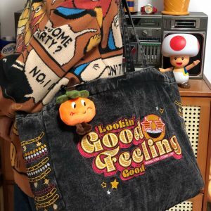 Vintage Korean-Style Denim Shoulder Bag - Retro Large Capacity Commuter Tote for Spring/Summer Students