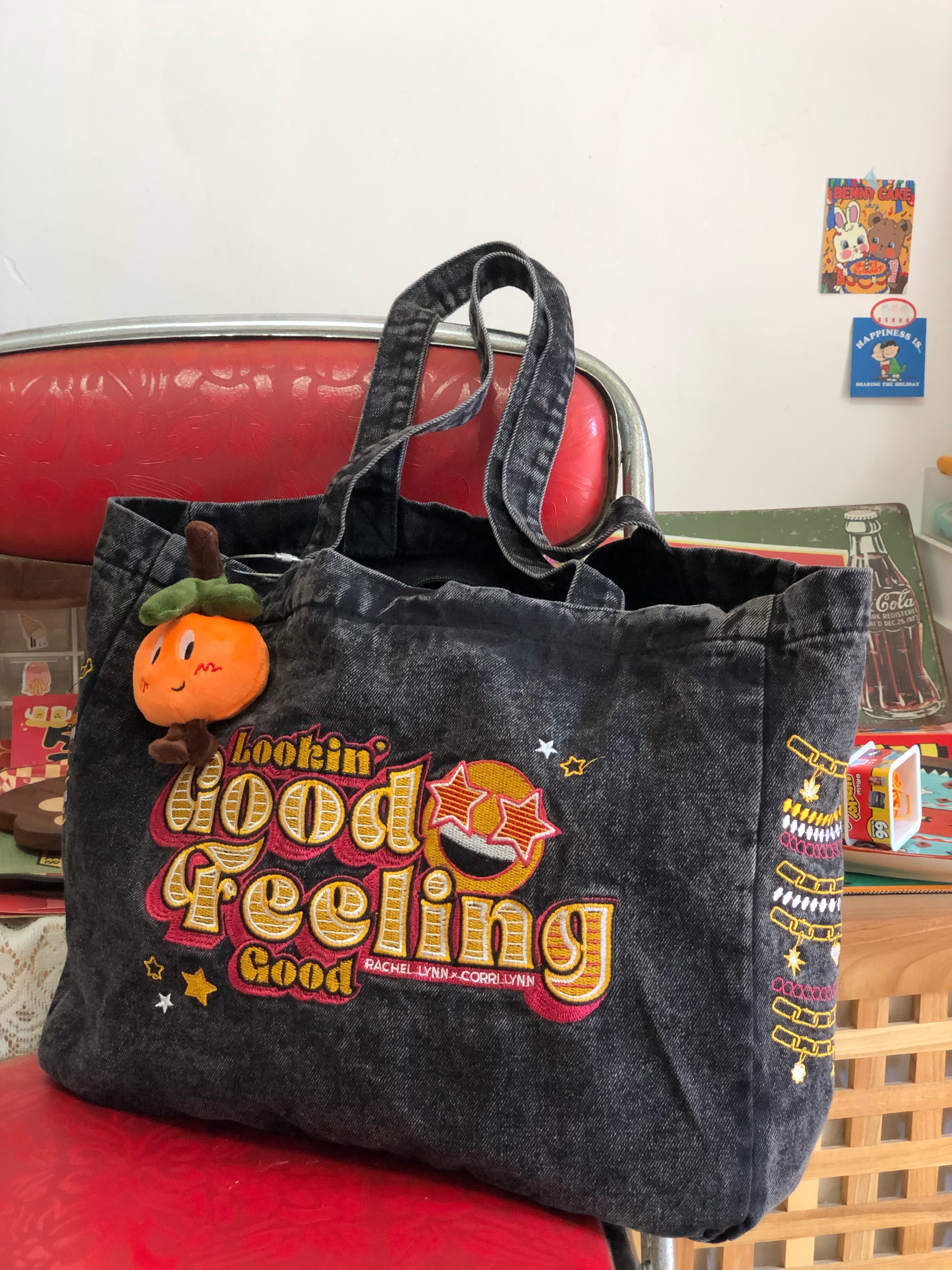 Vintage Korean-Style Denim Shoulder Bag - Retro Large Capacity Commuter Tote for Spring/Summer Students