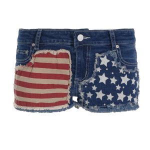 Vintage Patchwork Frayed Denim Shorts for Women - Button Low Waist Slim Fit Hot Pants - 90s Inspired Summer Style