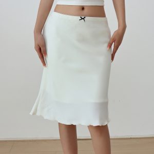 Vintage Plaid Midi Skirt for Women, Retro Slim Fit A-Line, Lined, Casual Summer Skirt, 90s Inspired Fashion for Vacation