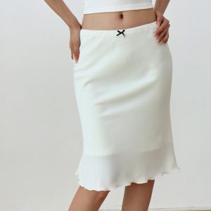 Vintage Plaid Midi Skirt for Women, Retro Slim Fit A-Line, Lined, Casual Summer Skirt, 90s Inspired Fashion for Vacation
