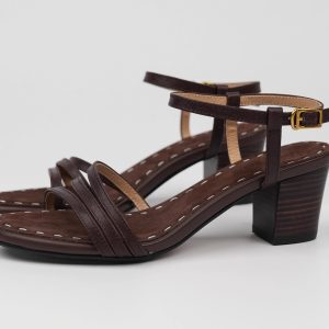 Vintage-Style Open-Toe Sandals for Women, Chunky Mid-Heel Retro Shoes, Backless Summer Commuter Footwear