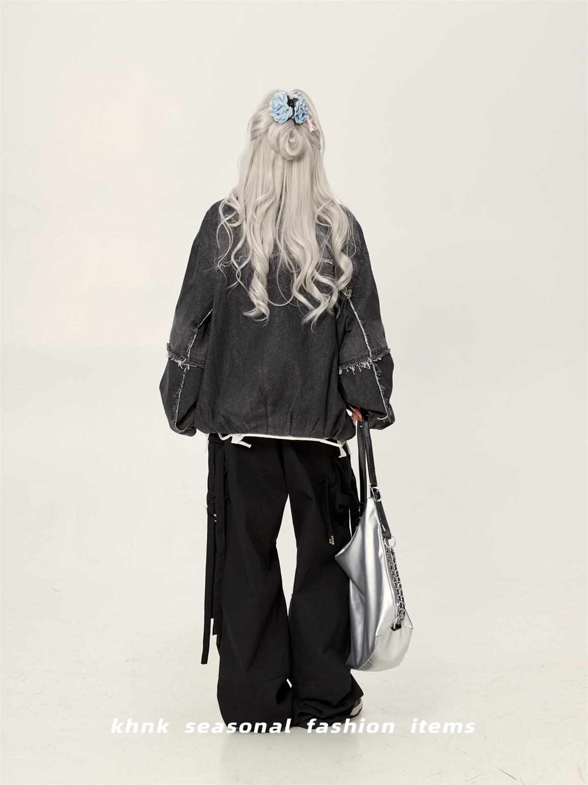 Vintage Tie-Dye Oversized Distressed Patchwork Denim Jacket for Women - Versatile Spring Autumn Outerwear with a High-End Feel
