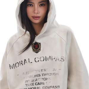 Vintage Washed Distressed Oversized Hoodie Jacket for Unisex - Trendy Versatile Casual Layering Essential