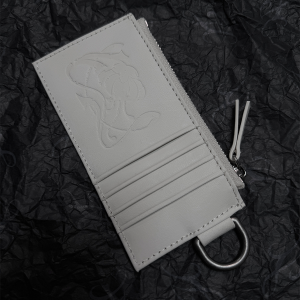 White Iris Flower Card Holder - Elegant White Card Bag, Perfect for Members, Floral Design, Chic Accessory for Everyday Use
