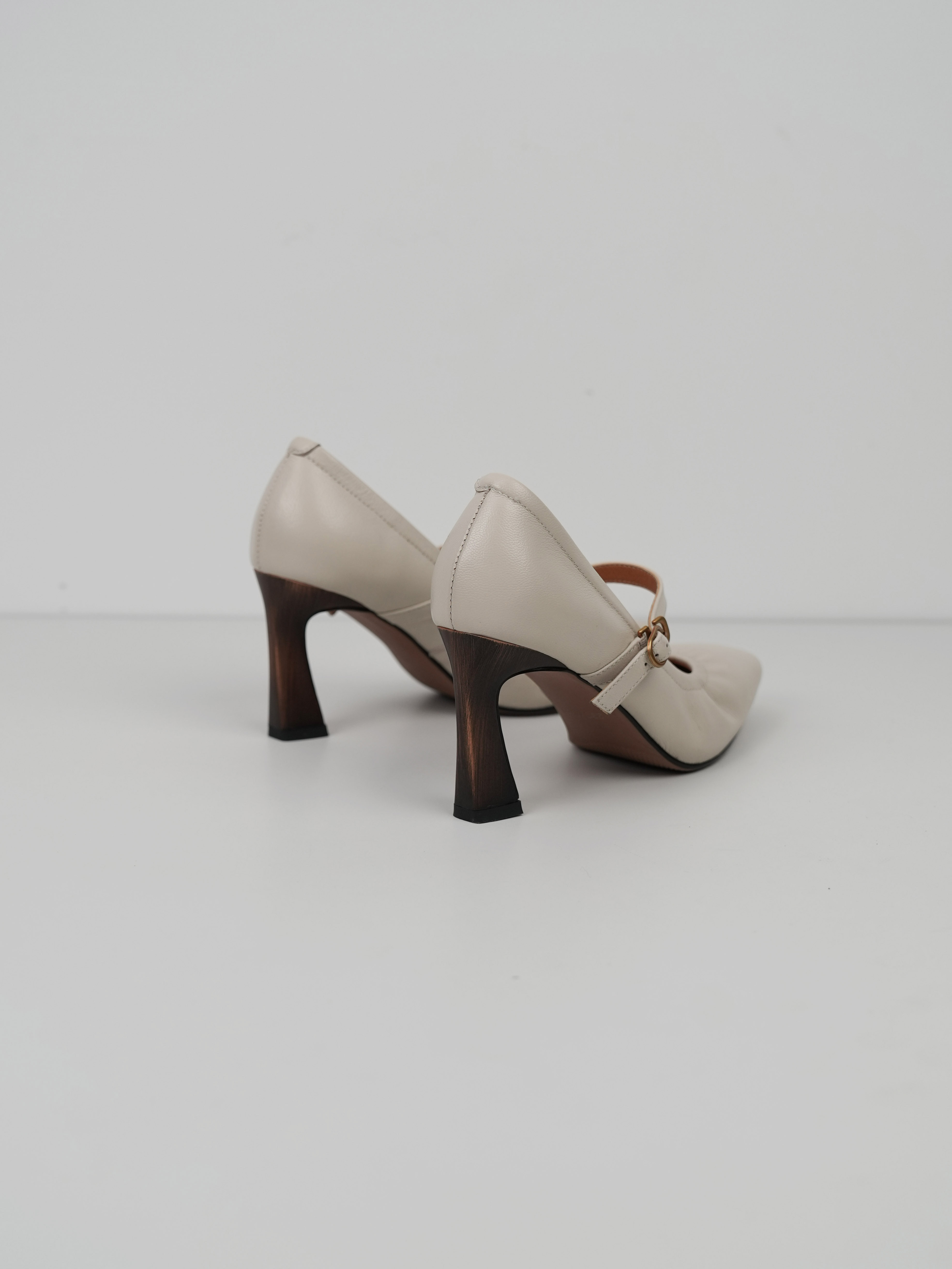 Women’s Black High Heel Shoes - Small Square Toe, Thin Heel, Comfortable Commuting Style, Elegant and Simple Design