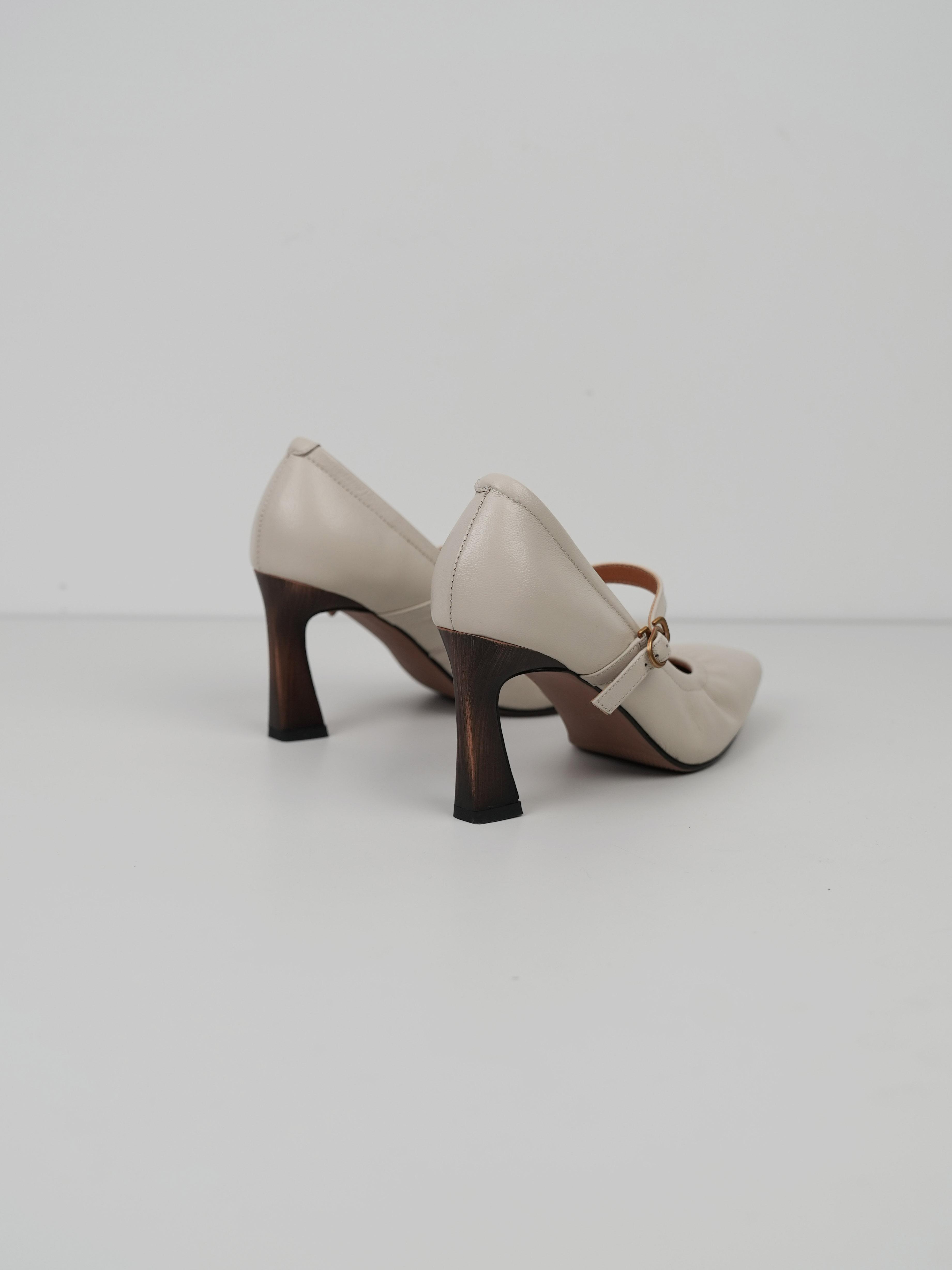 Women’s Black High Heel Shoes - Small Square Toe, Thin Heel, Comfortable Commuting Style, Elegant and Simple Design