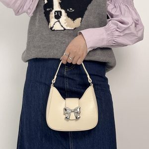 Women's Bowknot Chain Bag - Japanese & Korean Fresh Style Crossbody & Handheld Small Bag for 2025 Fashion Trends