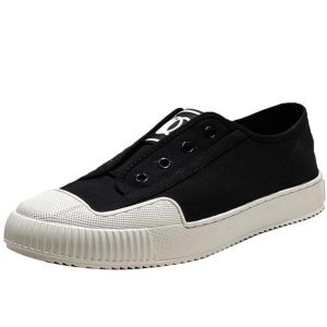 Women's Breathable Canvas Slip-On Sneakers, Flat Casual Shoes for Spring/Summer 2025, Small Fragrant Style, Little White Shoes
