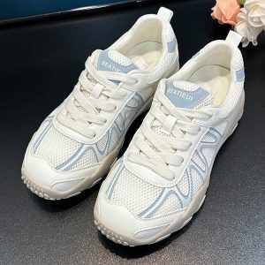Women's Breathable Mesh Retro Training Shoes – 2025 Summer Outdoor Casual Sneakers with Soft Sole for Comfort