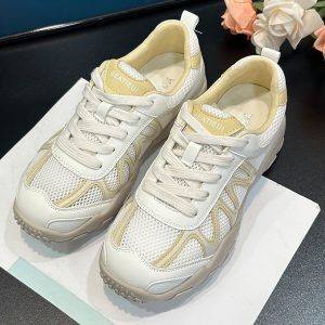 Women's Breathable Mesh Retro Training Shoes – 2025 Summer Outdoor Casual Sneakers with Soft Sole for Comfort