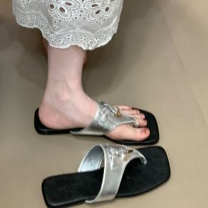 Women's Casual Flip-Flops 2025 - Simple Tassel Commuter Flat Sandals for Comfort and Style