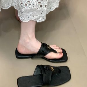 Women's Casual Flip-Flops 2025 - Simple Tassel Commuter Flat Sandals for Comfort and Style