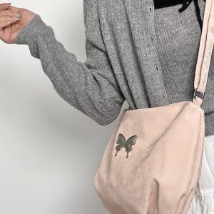 Women's Casual Pink Crossbody Shoulder Bag - Large Capacity for Commuting - Trendy Niche Design 2025