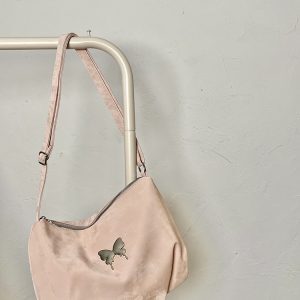 Women's Casual Pink Crossbody Shoulder Bag - Large Capacity for Commuting - Trendy Niche Design 2025
