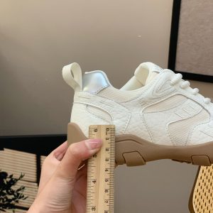Women's Casual Sneakers - 2025 Summer Thick-Soled Breathable Mesh Street Style Fashion Shoes