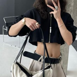 Women's Casual Wanderer Bag - Versatile Cotton Linen Crossbody Shoulder Bag for Spring/Summer 2025 Fashion