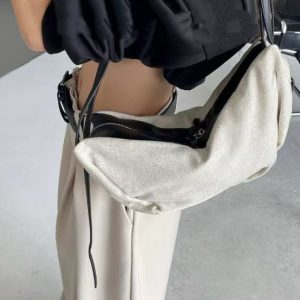 Women's Casual Wanderer Bag - Versatile Cotton Linen Crossbody Shoulder Bag for Spring/Summer 2025 Fashion