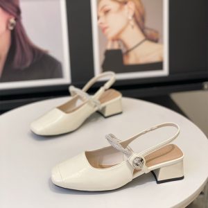 Women's Chunky Heel Mary Jane Sandals - 2025 Summer Fashion, Thick Sole, Elegant Back Strap, Versatile Commuting Footwear