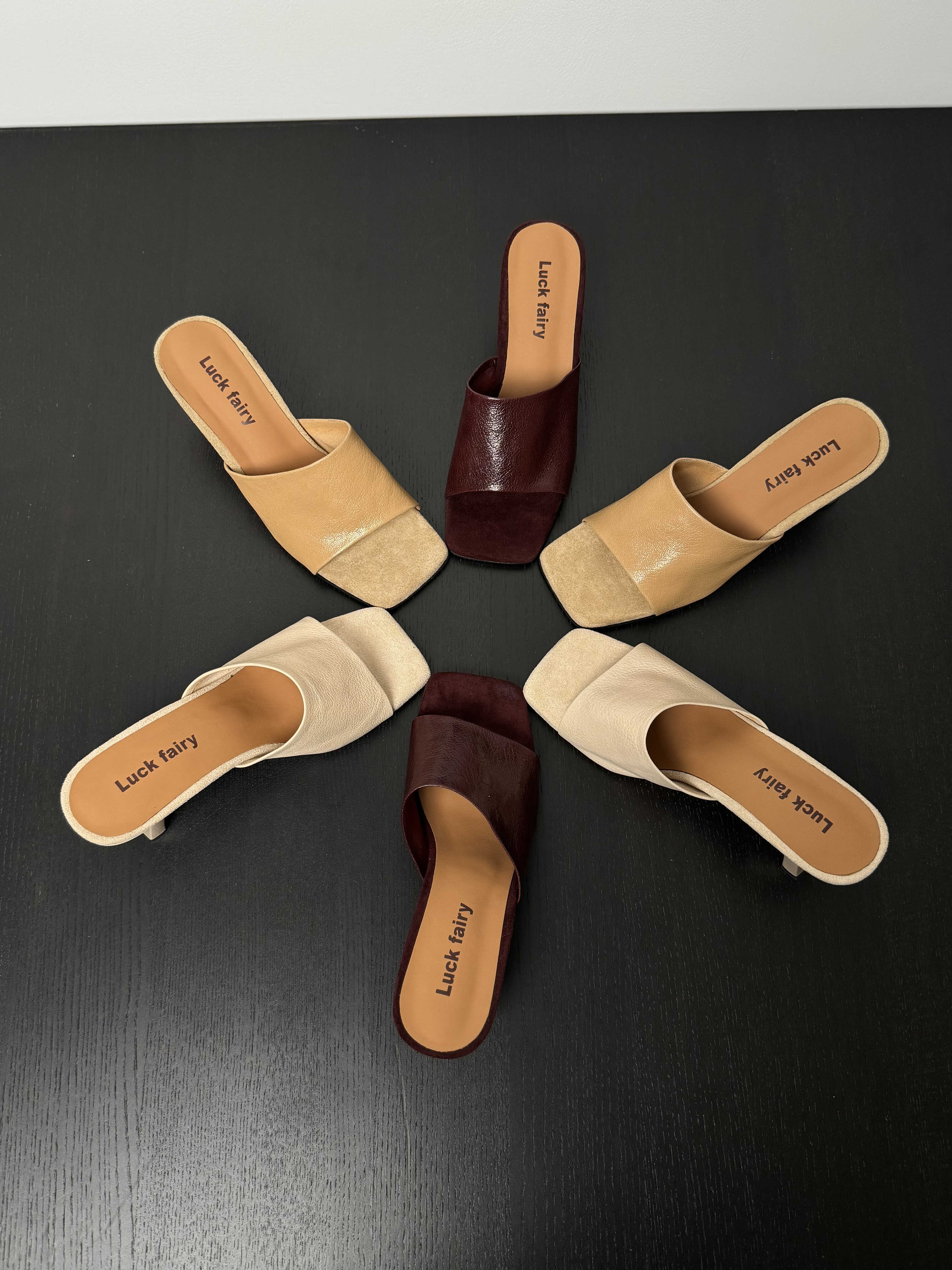 Women’s Chunky-Heeled One-Strap Sandals - Soft Sheepskin Summer Slippers for Outdoor Versatility - 2024 Trendy Style